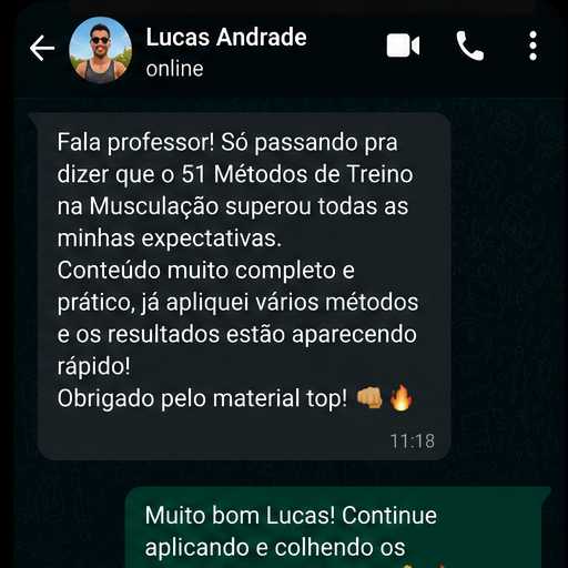 Depoimento de Lucas Andrade via WhatsApp