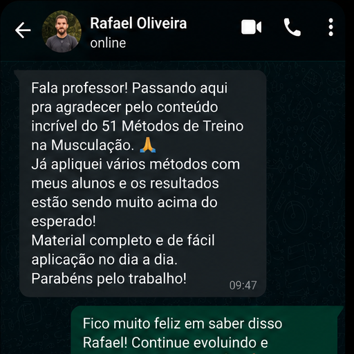 Depoimento de Rafael Oliveira via WhatsApp